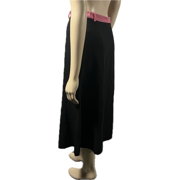 NWOT Paul Smith Midi Skirt black with pink detail - Picture 3 of 11